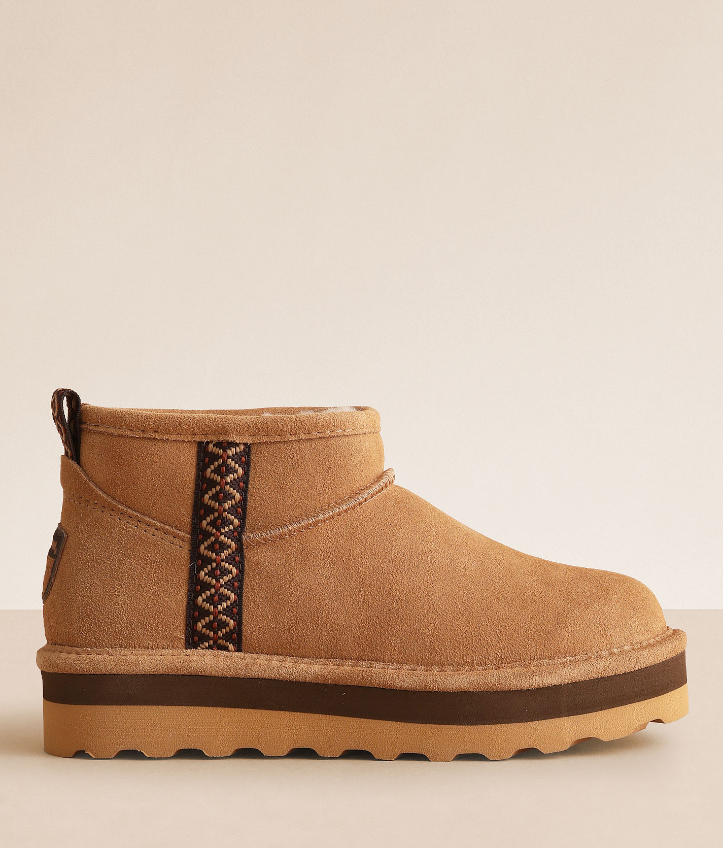 Bearpaw Retro October Leather Ankle Boot - Women's Shoes in Iced