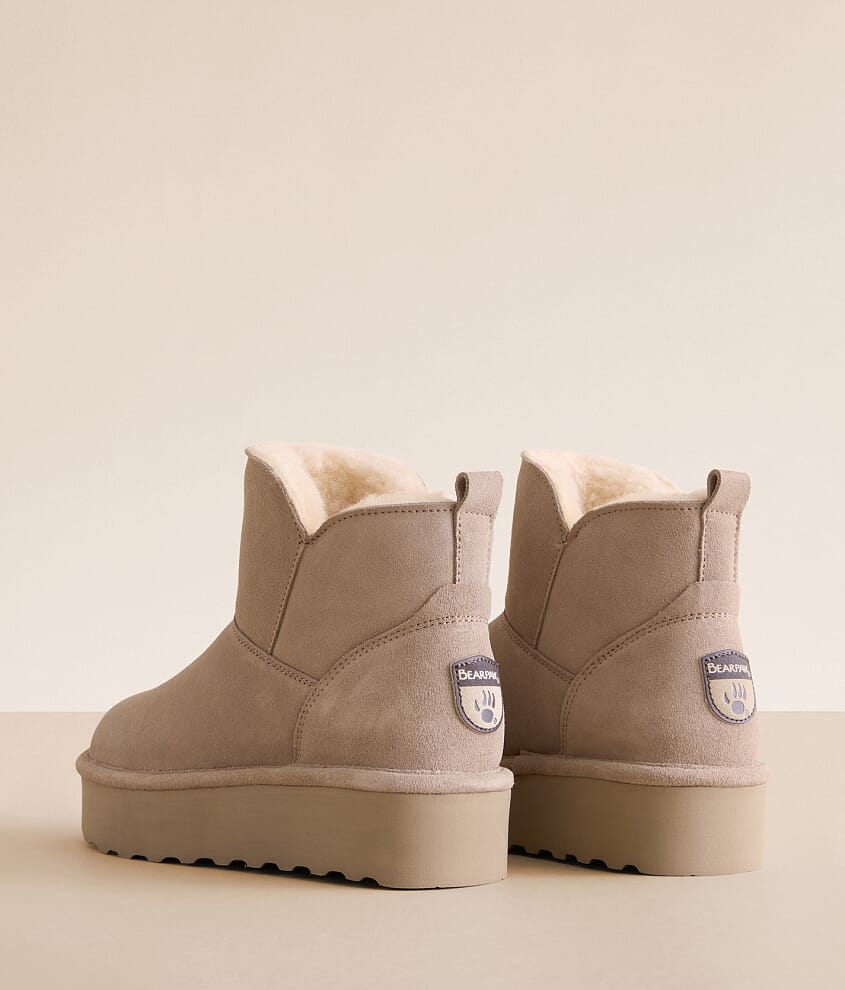 Retro Daisy Platform Leather Ankle Boot - thumbnail 3