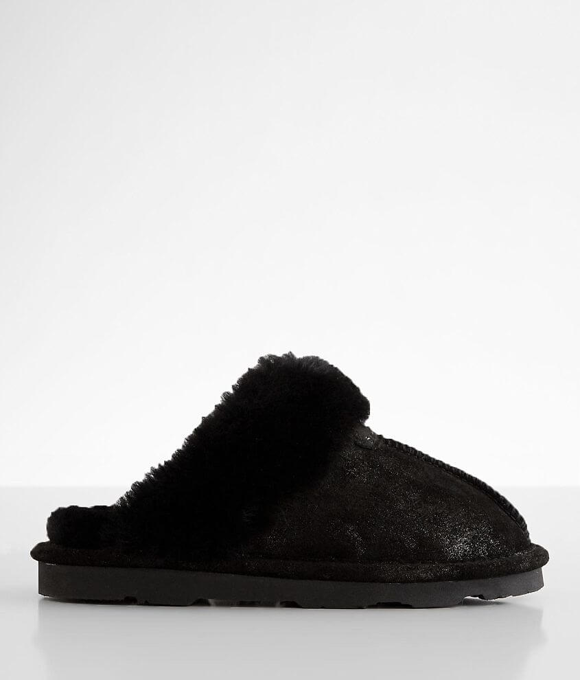 Bearpaw Loki II Glitter Leather Slipper - Women's Shoes in Gunmetal ...