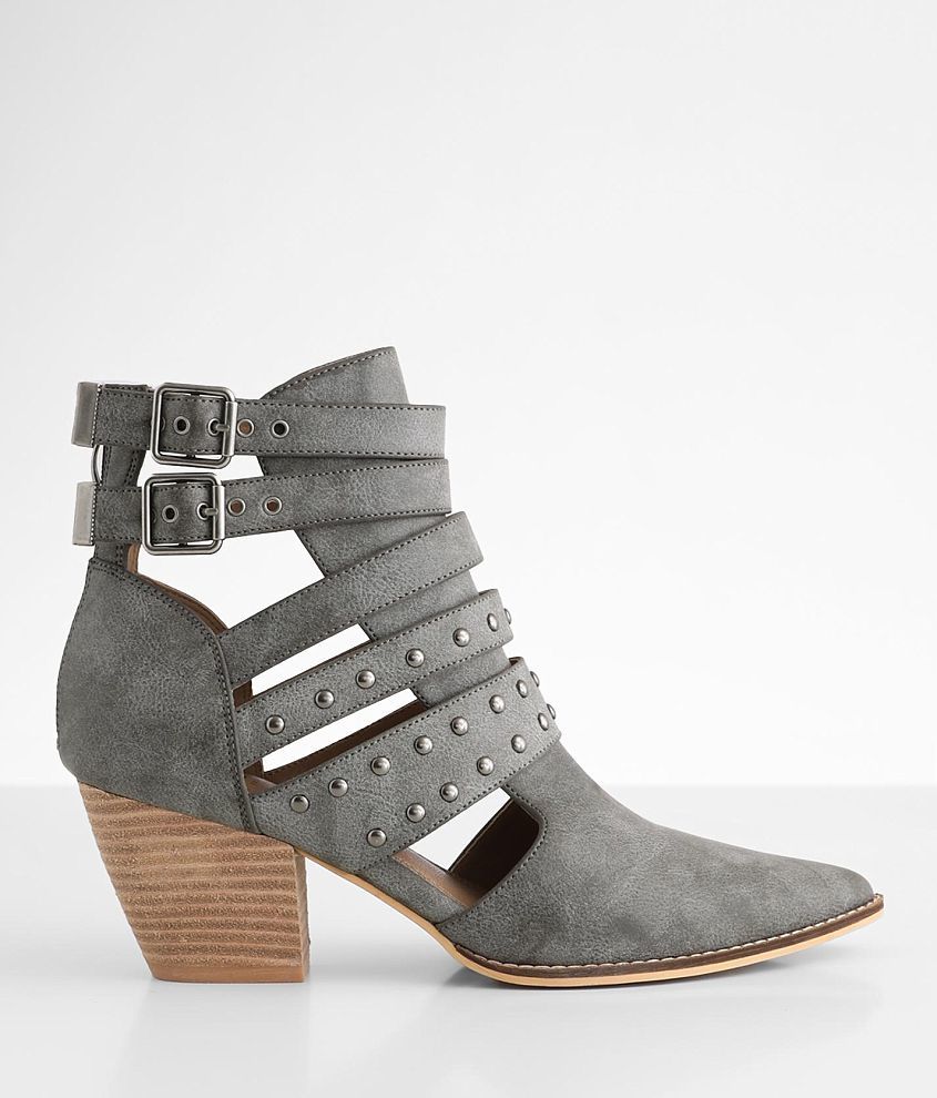 Beast Fashion Arisa Ankle Boot - Women's Shoes in Dark Grey | Buckle