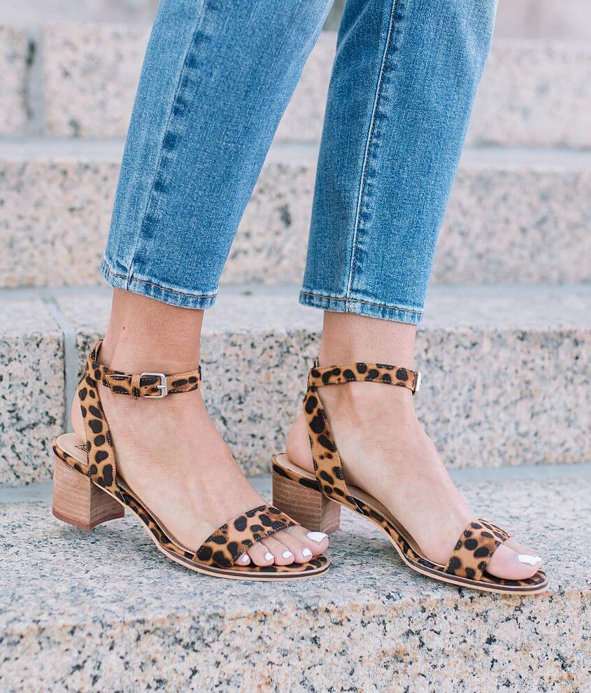 Beast Fashion Carina Leopard Heeled Sandal - Women's Shoes in Leopard ...