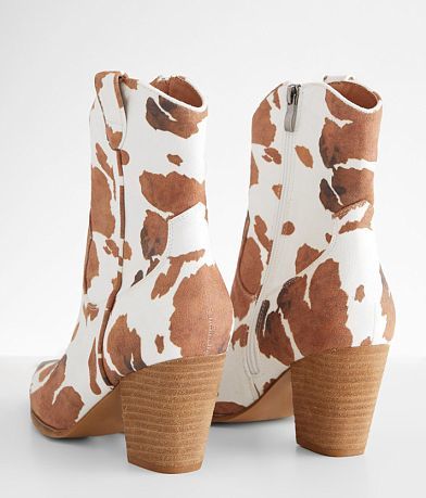 Beast Fashion Dakota Cow Print Western Ankle Boot MISC_DETAIL_2