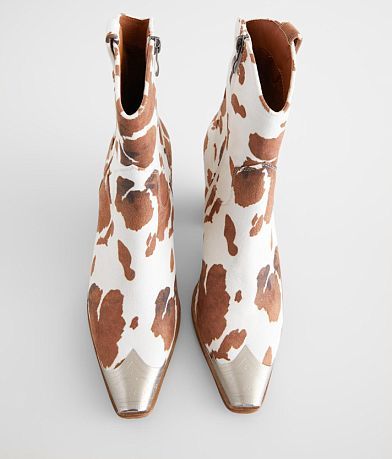 Beast Fashion Dakota Cow Print Western Ankle Boot MISC_DETAIL_3