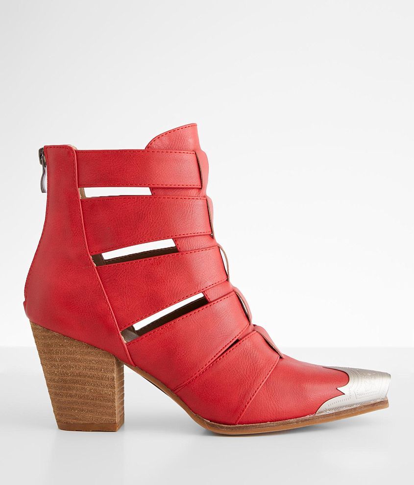 Red womens hot sale ankle boots