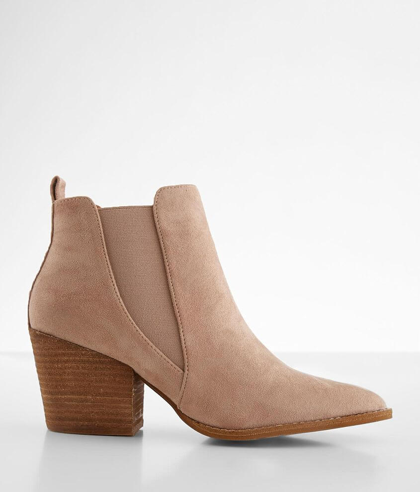 Beast Fashion James II Heeled Ankle Boot - Women's Shoes in Taupe | Buckle