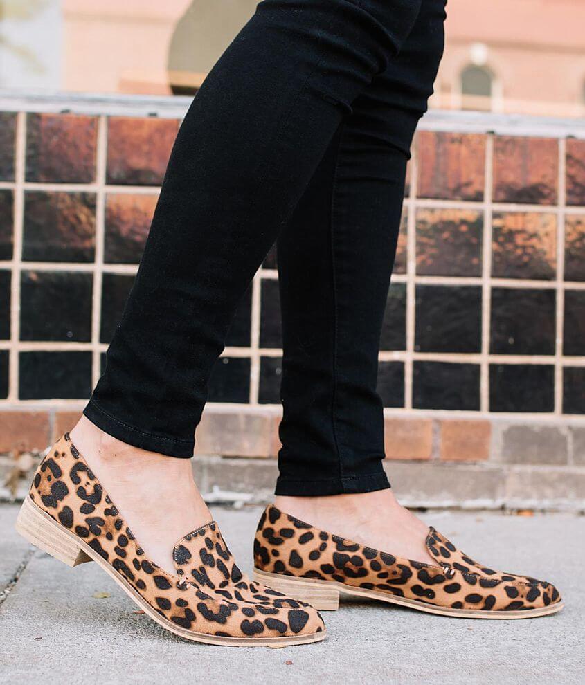 Beast Fashion Jordan Leopard Print Loafer Shoe front view