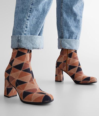Beast Fashion Julianna Color Block Ankle Boot front view