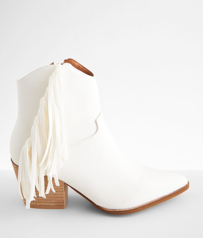 Beast Fashion Leo Fringe Ankle Boot front view