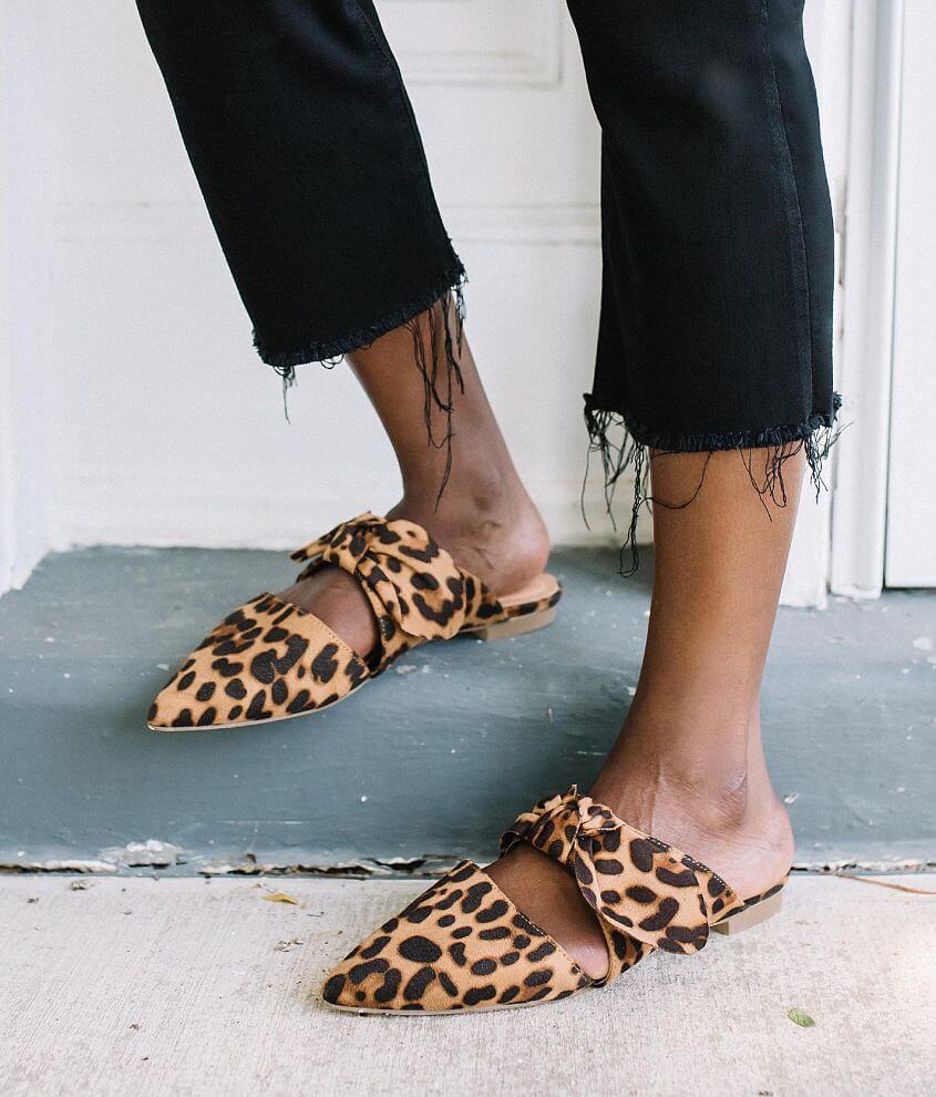 Leopard mules best sale