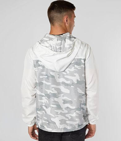Departwest Camo Color Block Windbreaker Jacket back view
