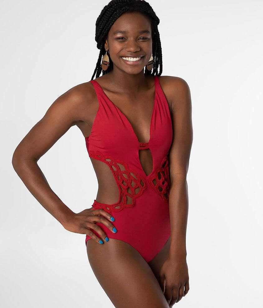 Pieced Crochet Swimsuit