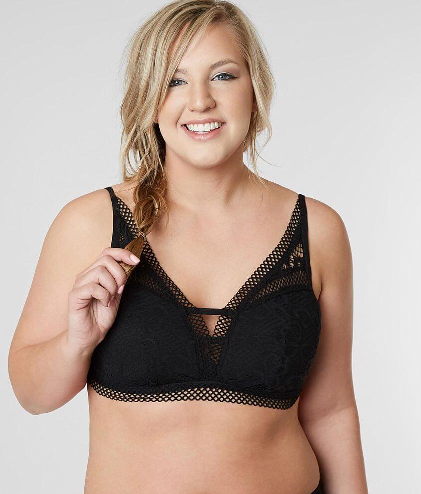 Becca Crochet Swimwear Top - Plus Size Only front view