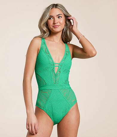 Becca Color Play Plunging Swimsuit front view