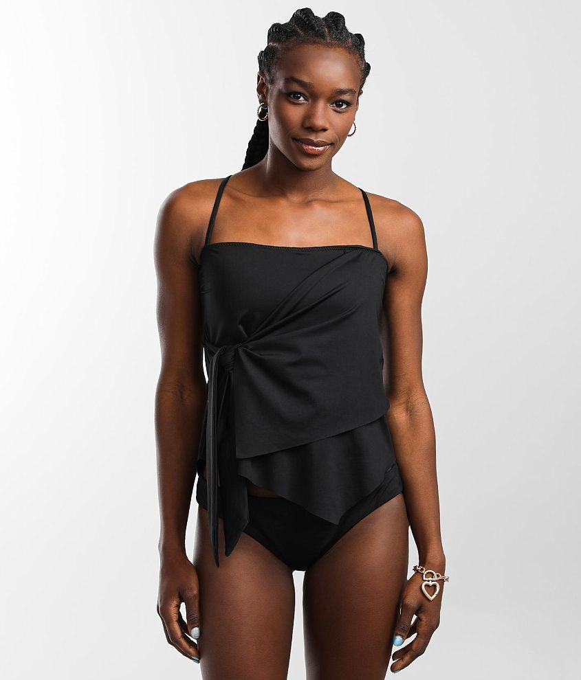 Black tankini best sale swim top