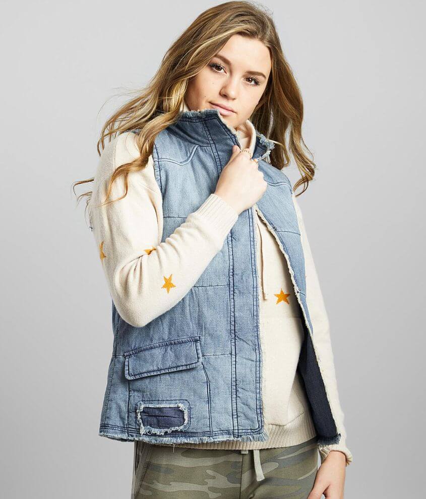 Image of BKE Pieced Chambray Vest