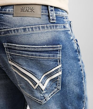 Buckle Black Eleven Straight Stretch Jean BACK_POCKET