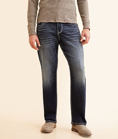 Buckle straight fashion leg jeans