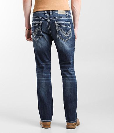 Buckle Black Three Boot Stretch Jean back view