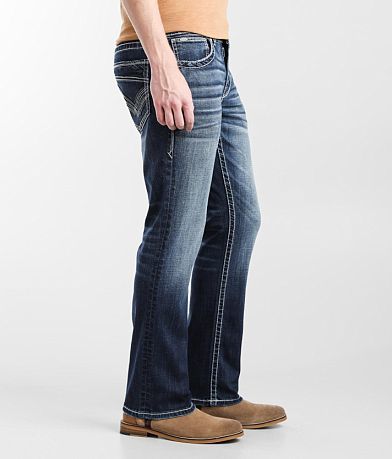 Buckle Black Three Boot Stretch Jean full left side view