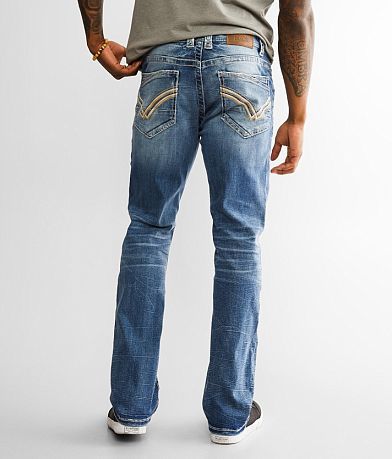 Buckle Black Three Boot Stretch Jean BACK