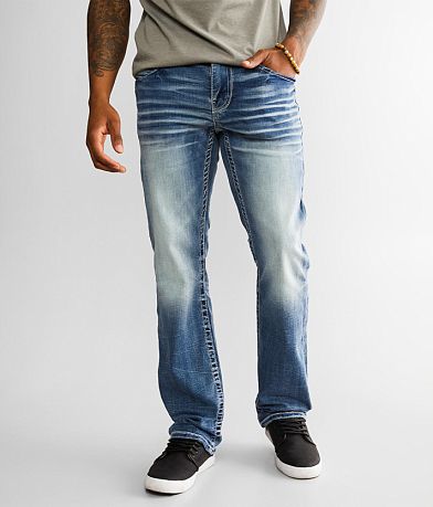 Buckle Black Three Boot Stretch Jean front view
