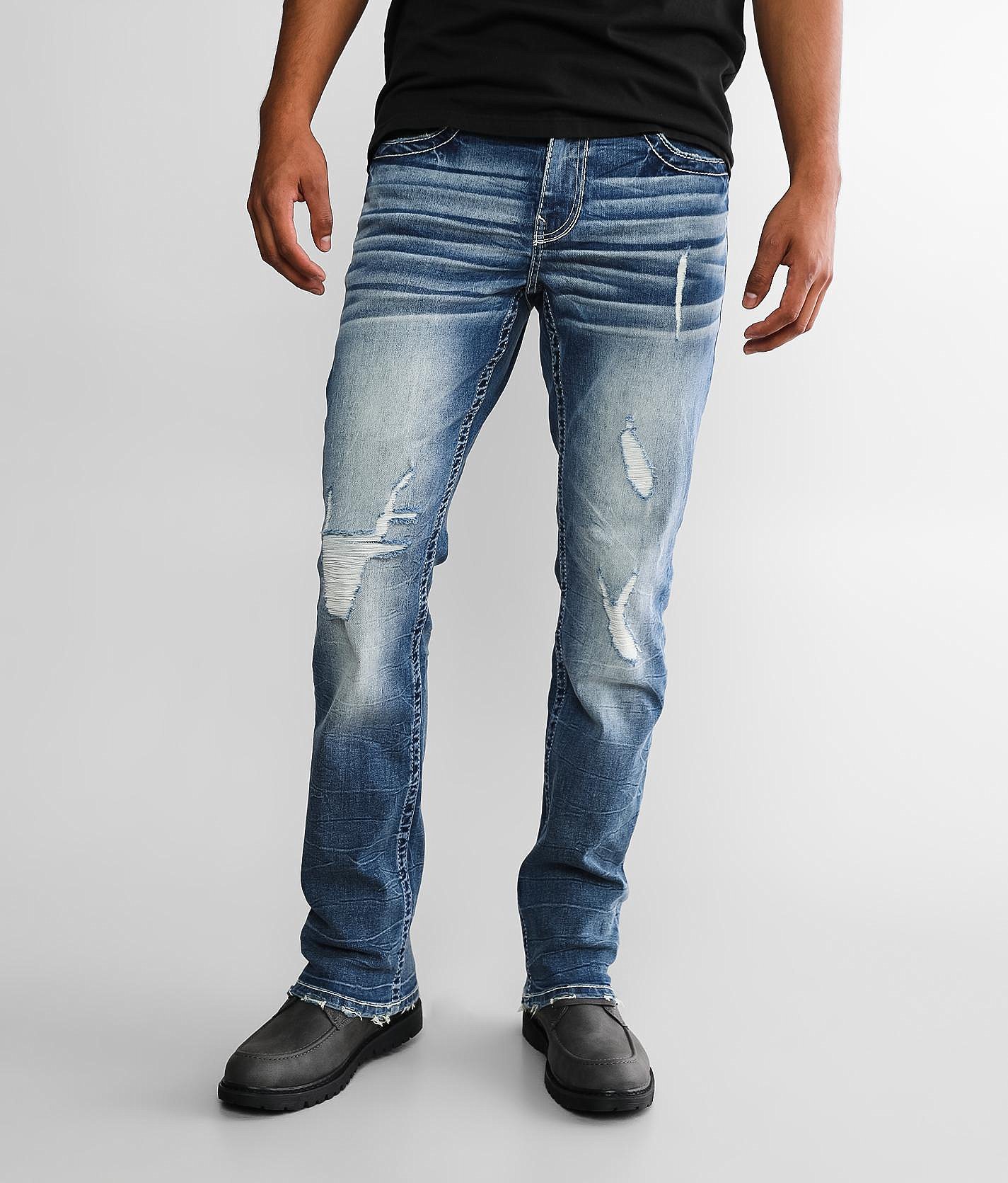 Buckle Black Three Straight Stretch Jean - Men's Jeans In Chichen Itza ...