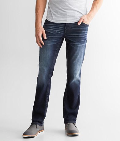 Buckle Black Three Straight Stretch Jean front view