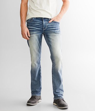 Buckle Black Three Boot Stretch Jean front view