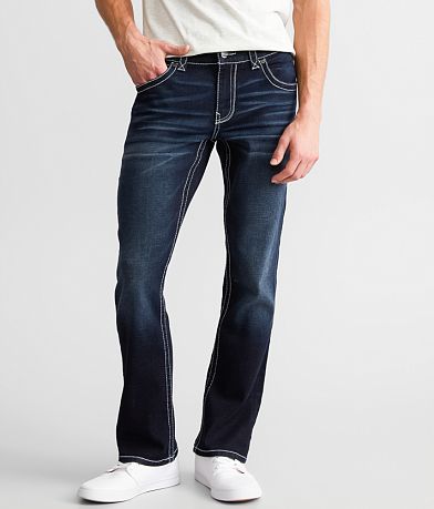 Buckle Black Three Boot Stretch Jean front view