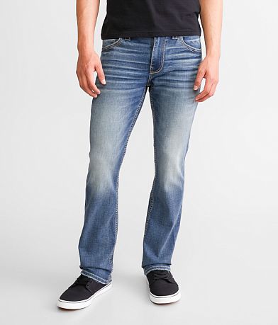 Buckle Black Three Straight Stretch Jean front view