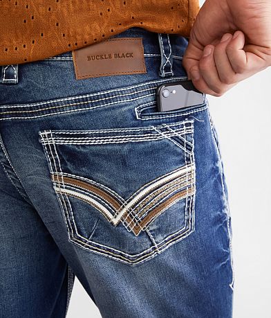 Buckle Black Three Boot Stretch Jean BACK_POCKET