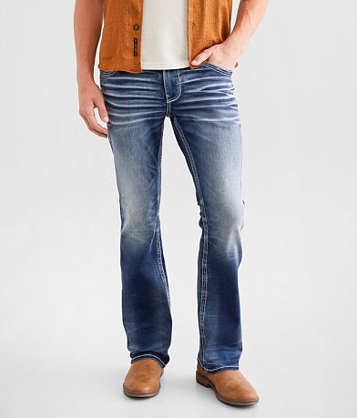 Buckle Black Three Boot Stretch Jean front view