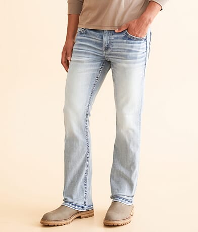 Buckle Black Three Boot Stretch Jean front view
