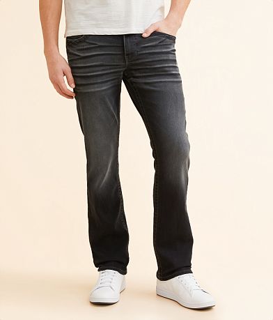 Buckle Black Three Straight Stretch Jean front view