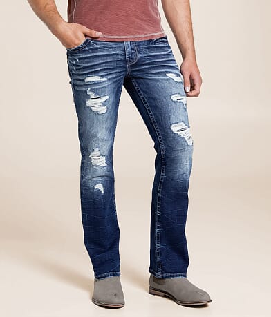 Buckle Black Three Boot Stretch Jean front view