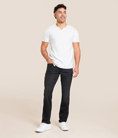 Buckle Black Vintage Three Straight Stretch Jean front view