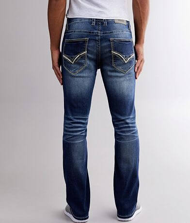 Buckle Black Three Boot Stretch Jean back view