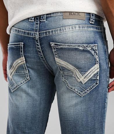 Buckle Black Nine Boot Stretch Jean back pocket view
