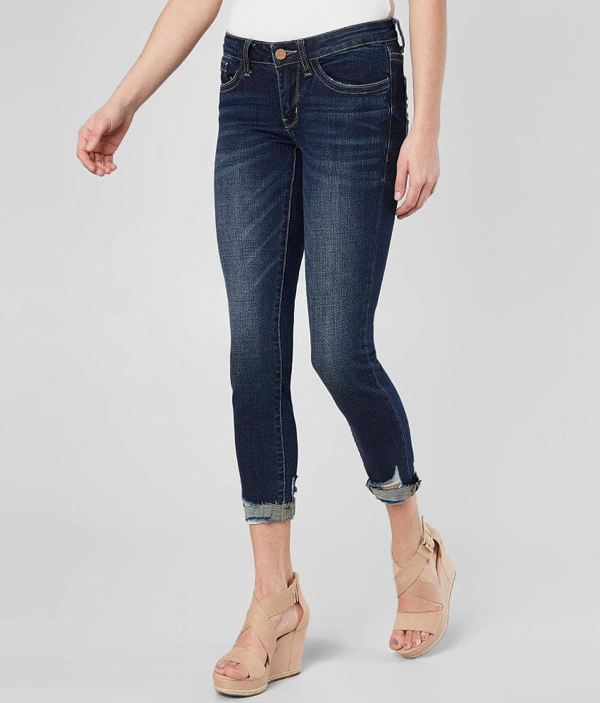 BKE Stella Ankle Skinny Stretch Cuffed Jean front view