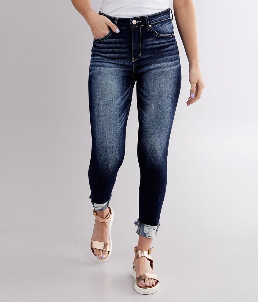 BKE Parker Ankle Skinny Stretch Cuffed Jean front view