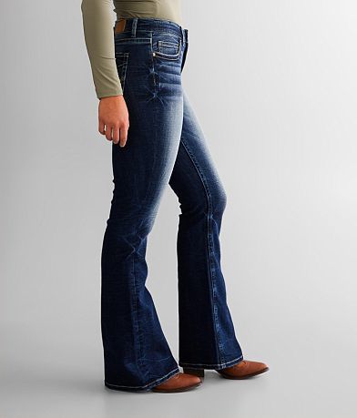 BKE Gabby Flare Stretch Jean full left side view