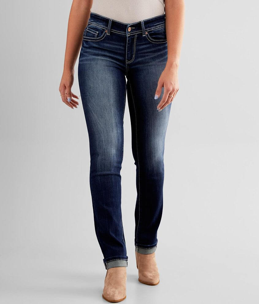 BKE Payton Straight Stretch Cuffed Jean front view