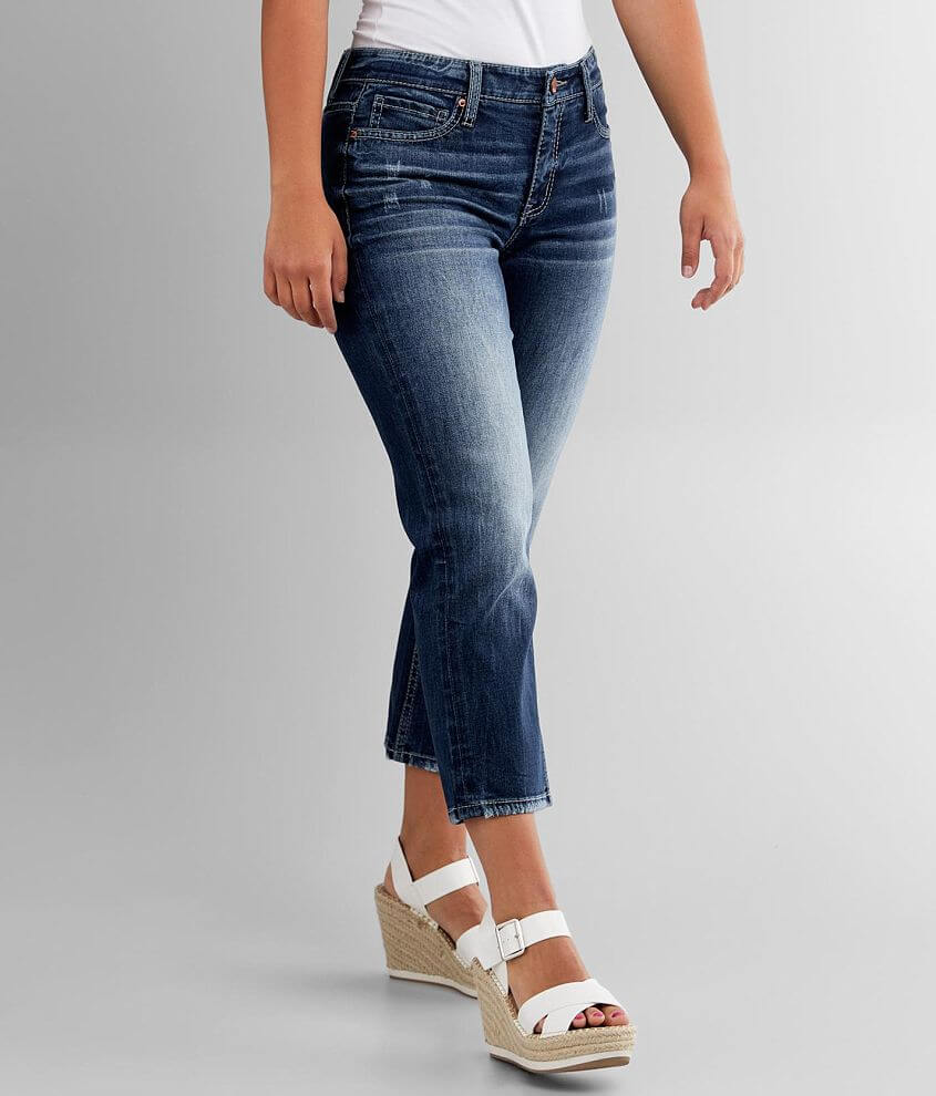 BKE Gabby Stretch Capri Jean front view