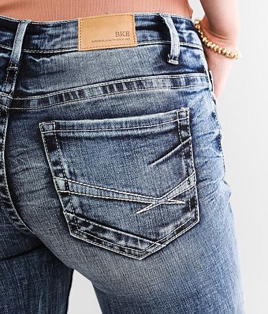 BKE Stella Mid-Rise Boot Stretch Jean BACK_POCKET