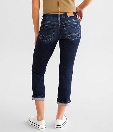 BKE Stella Cuffed Stretch Capri Jean BACK
