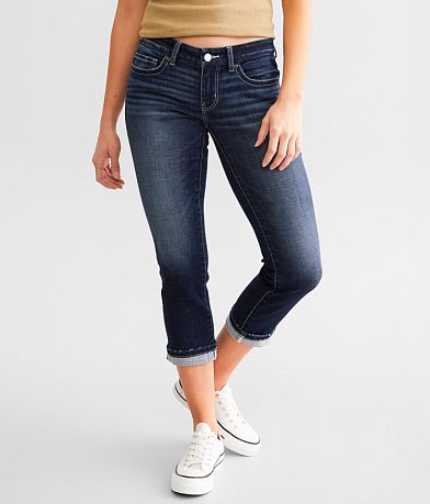BKE Stella Cuffed Stretch Capri Jean FULL_LEFT_SIDE