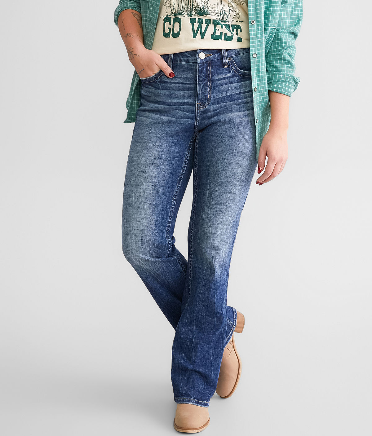 BKE Gabby Boot Stretch Jean — Roles by Buckle