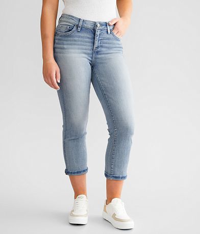 BKE Payton Cuffed Stretch Capri Jean front view