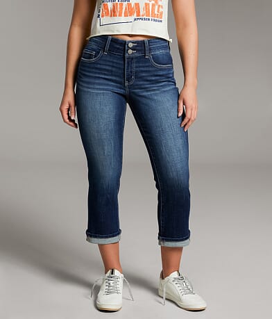 BKE Gabby Capri Stretch Cuffed Jean front view