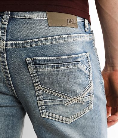 BKE Alec Straight Stretch Jean back pocket view